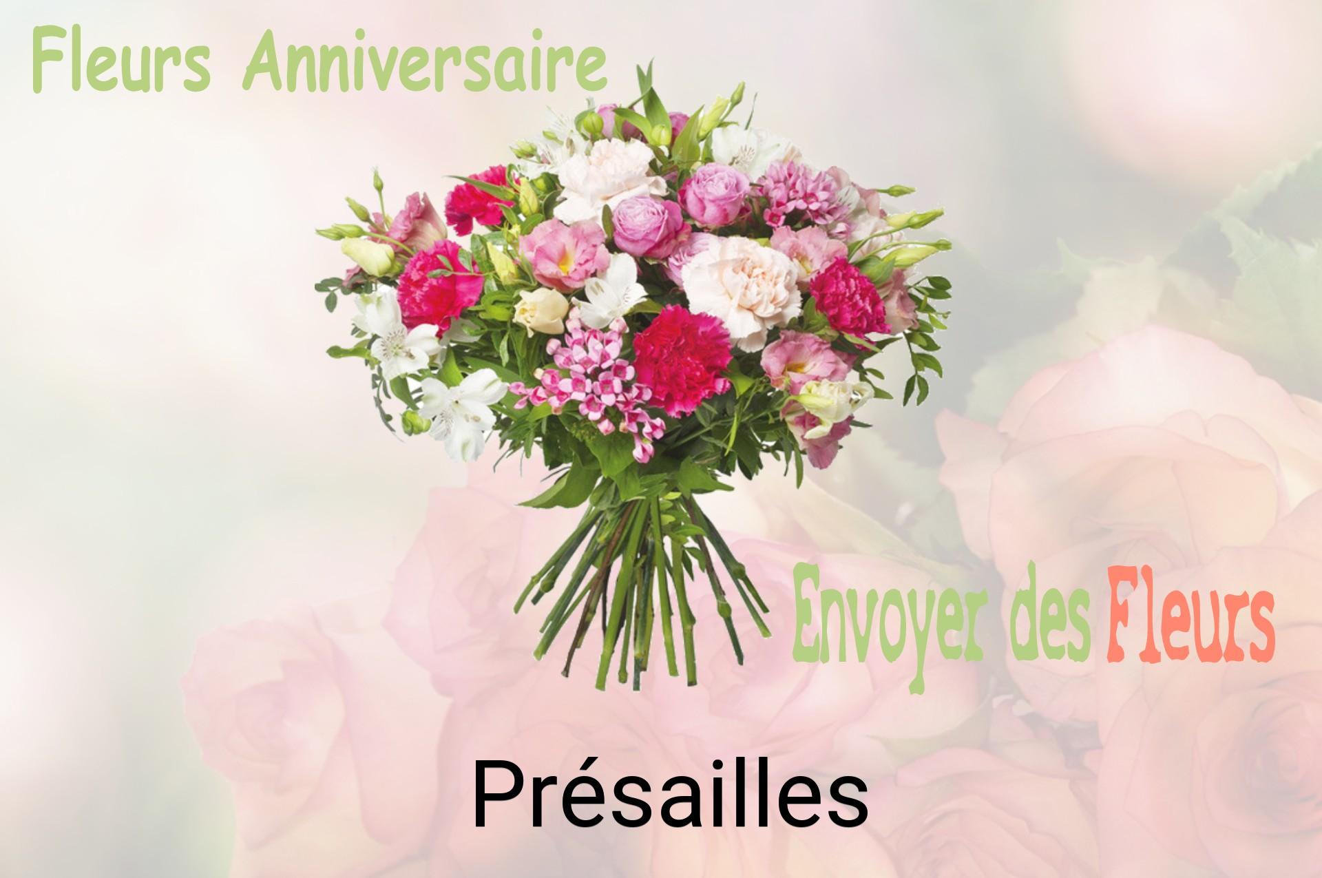 Bouquet de fleurs d’anniversaire livré à Présailles