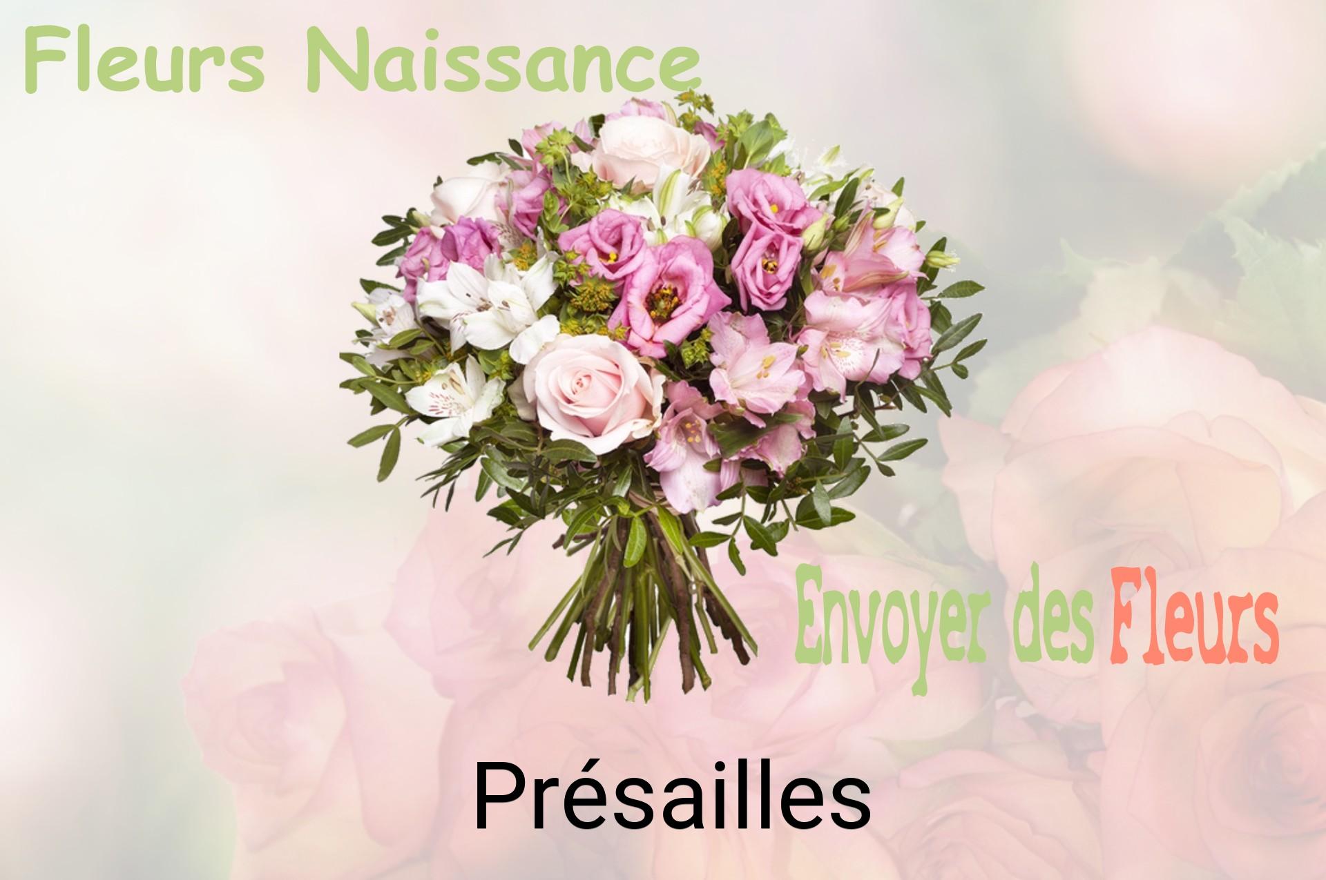 Bouquet de fleurs de naissance livré à Présailles